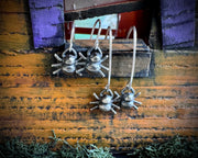itsy bitsy spider dangle earrings - whimsical spider jewelry