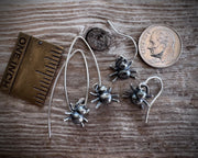 itsy bitsy spider dangle earrings - whimsical spider jewelry