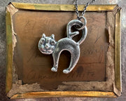 halloween cat necklace