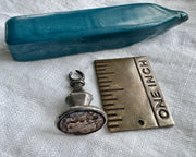 Cupid mining hearts with a pick axe fob seal - antique fob wax seal