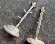 matchstick necklace pendant - sterling silver