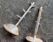 matchstick necklace pendant - bronze