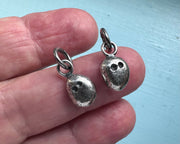 sea glass ghost pendants