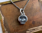 small skull necklace