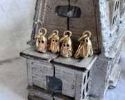 ghost necklace charm - gold vermeil ghost jewelry