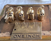 ghost necklace charm - gold vermeil ghost jewelry