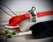 impressionable Isabella ghost pendant - ghost wax seal jewelry