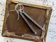 matchstick dangle earrings - sterling silver