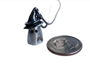 small ghost pendant