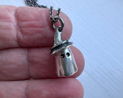 small ghost necklace
