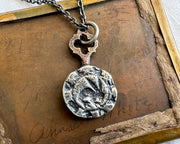 rabbit wax seal necklace