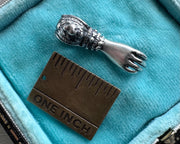 Victorian hand necklace pendant - figural right hand jewelry