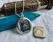 aspen leaf wax seal jewelry