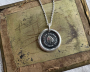 aspen leaf wax seal pendant