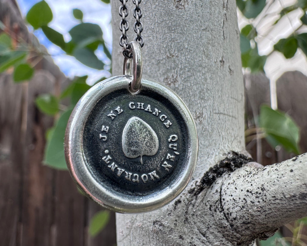 aspen leaf necklace
