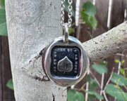 aspen tree leaf necklace