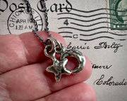 small star and crescent moon necklace