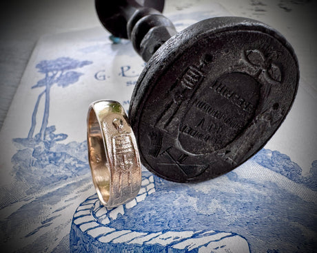 skeleton ring 14k gold - memento mori jewelry
