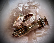 skeleton ring 14k gold - memento mori jewelry