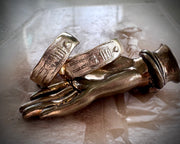 skeleton ring 14k gold - memento mori jewelry