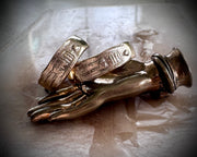 skeleton ring 14k gold - memento mori jewelry