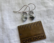 heart stone dangle earrings - heart jewelry