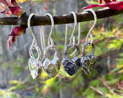 heart dangle earrings