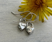 heart drop earrings