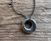 personalized hag stone pendant