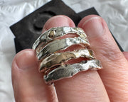 rustic organic cinderella ring - artisan hand crafted jewelry