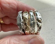 rustic organic cinderella ring - artisan hand crafted jewelry
