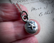 eye wax seal intaglio necklace pendant - all seeing eye - protection and guidance