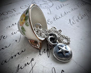 eye wax seal intaglio necklace pendant - all seeing eye - protection and guidance