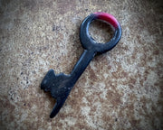 medieval skeleton key necklace charm - medieval jewelry