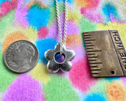 flower necklace pendant - botanical jewelry