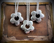 flower necklace pendant - botanical jewelry