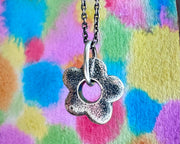 flower necklace pendant - botanical jewelry