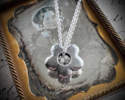 flower necklace pendant - botanical jewelry