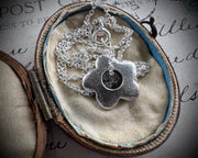 flower necklace pendant - botanical jewelry