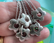 flower necklace pendant - botanical jewelry