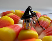 witchy ghost necklace