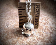 Lily of the valley ghost necklace charm - ghost jewelry