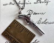 flintlock pistol necklace