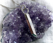 quartz crystal necklace pendant - largest silver quartz jewelry