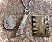quartz crystal necklace pendant - largest silver quartz jewelry