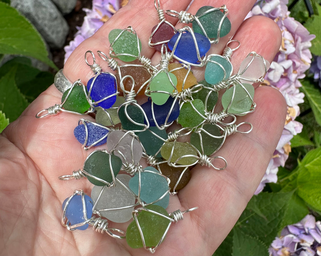 sea glass charms - choose a charm color