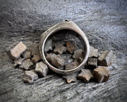 tiny star fossil ring - crinoid star - fossil hunter jewelry