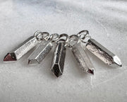 quartz crystal necklace pendant - silver quartz jewelry