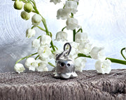 Lily of the valley ghost necklace charm - ghost jewelry