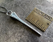 rusty nail pendant